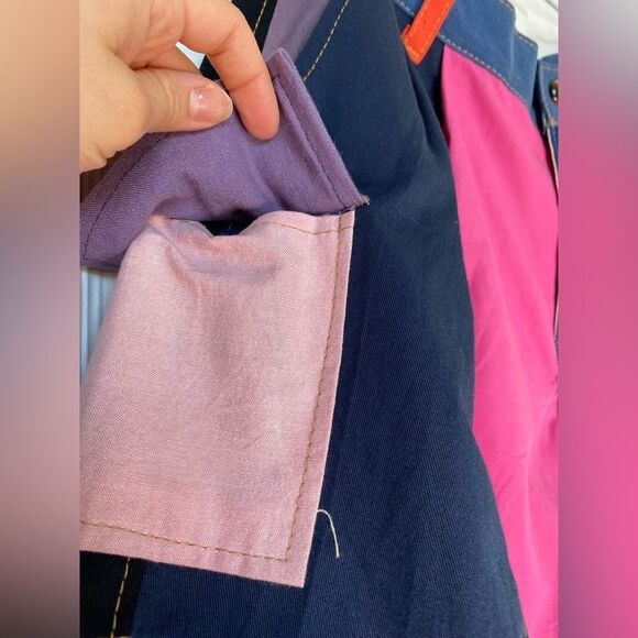 Patchwork Multicolored Cotton Shorts - Picture 5 of 7